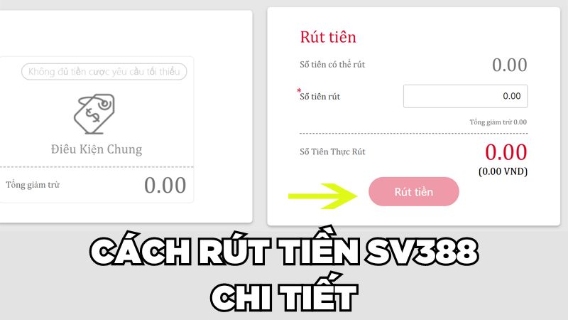 Cách rút tiền SV388 chi tiết